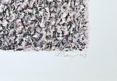 Horizontal Composition - Original Lithograph by Mark Tobey - 1967