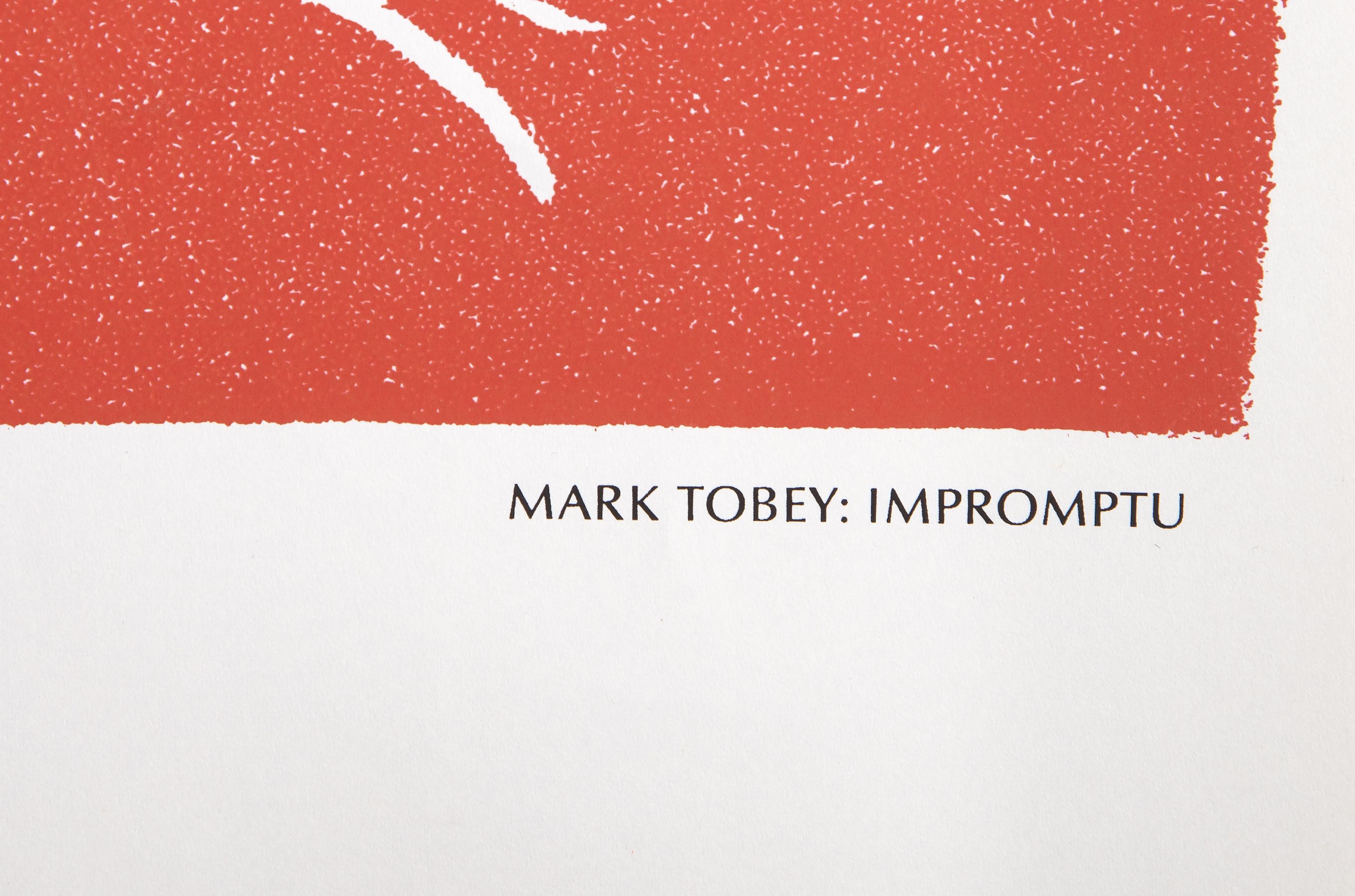 Impromptu, Abstract Expressionist Poster by Mark Tobey For Sale 3