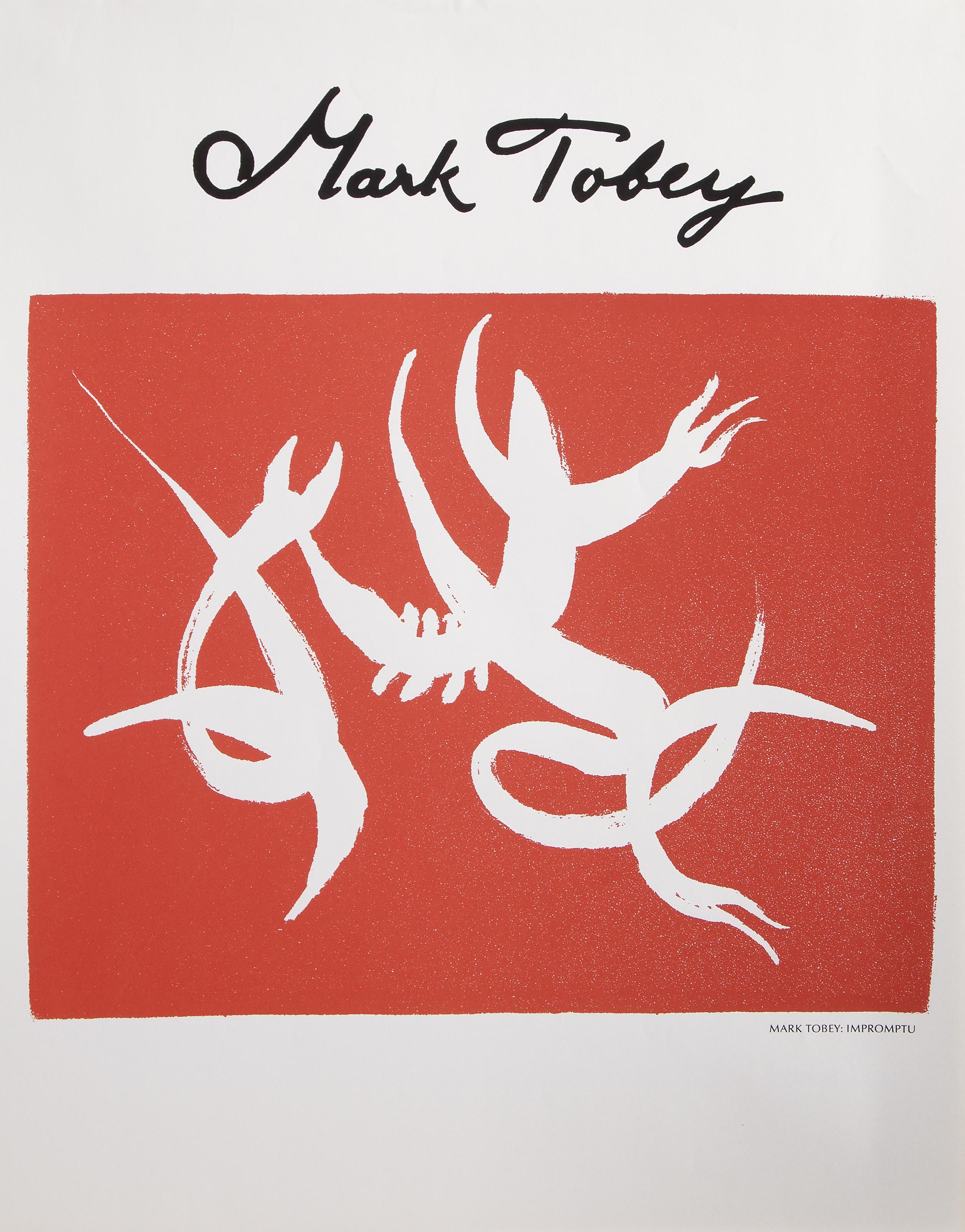  Mark Tobey, American (1890 - 1976) -  Impromptu, Year: circa 1970, Medium: Poster, Size: 28.25 x 19.75 in. (71.76 x 50.17 cm)