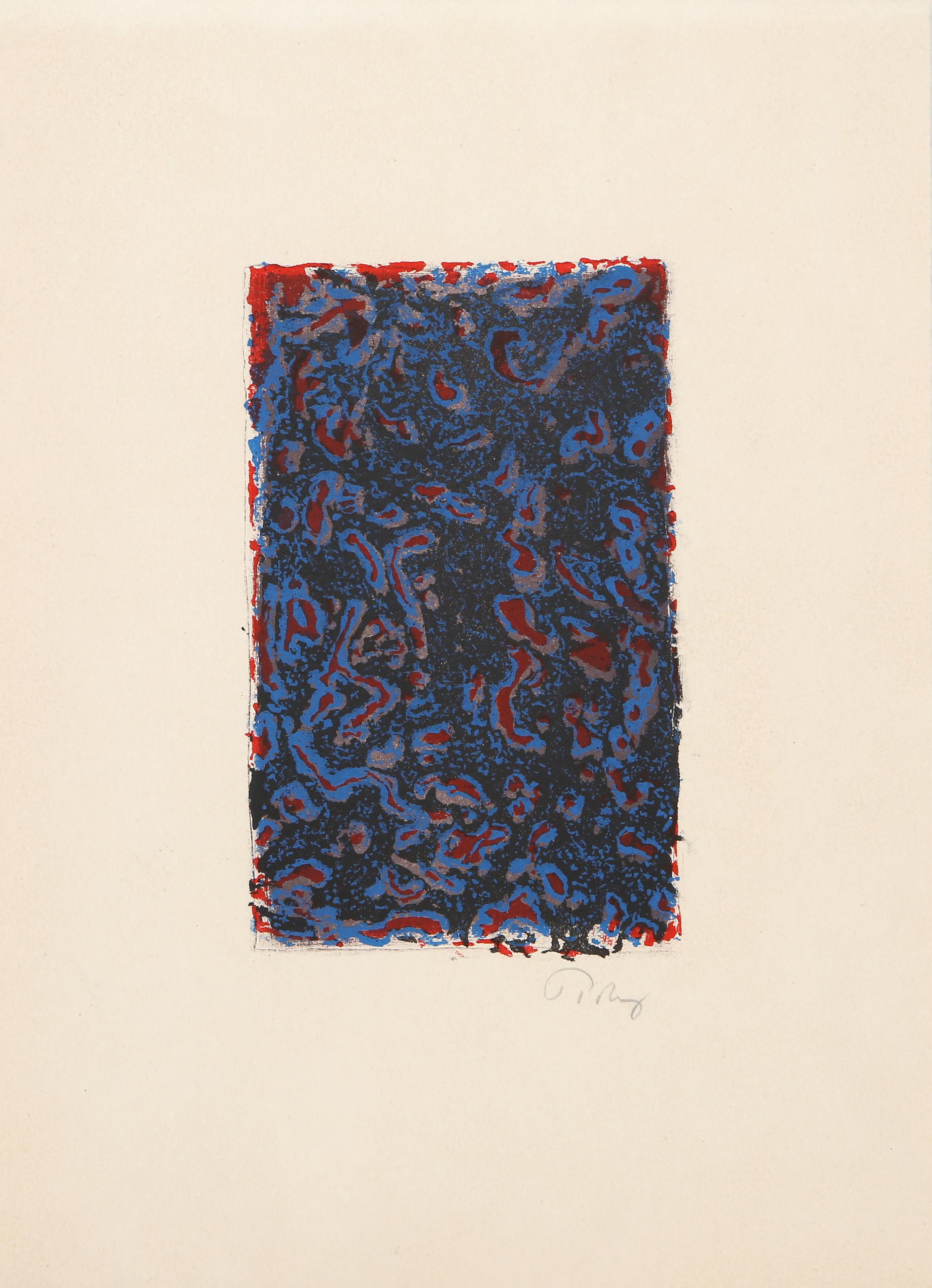Leaves, lithographie expressionniste abstraite de Mark Tobey en vente 2