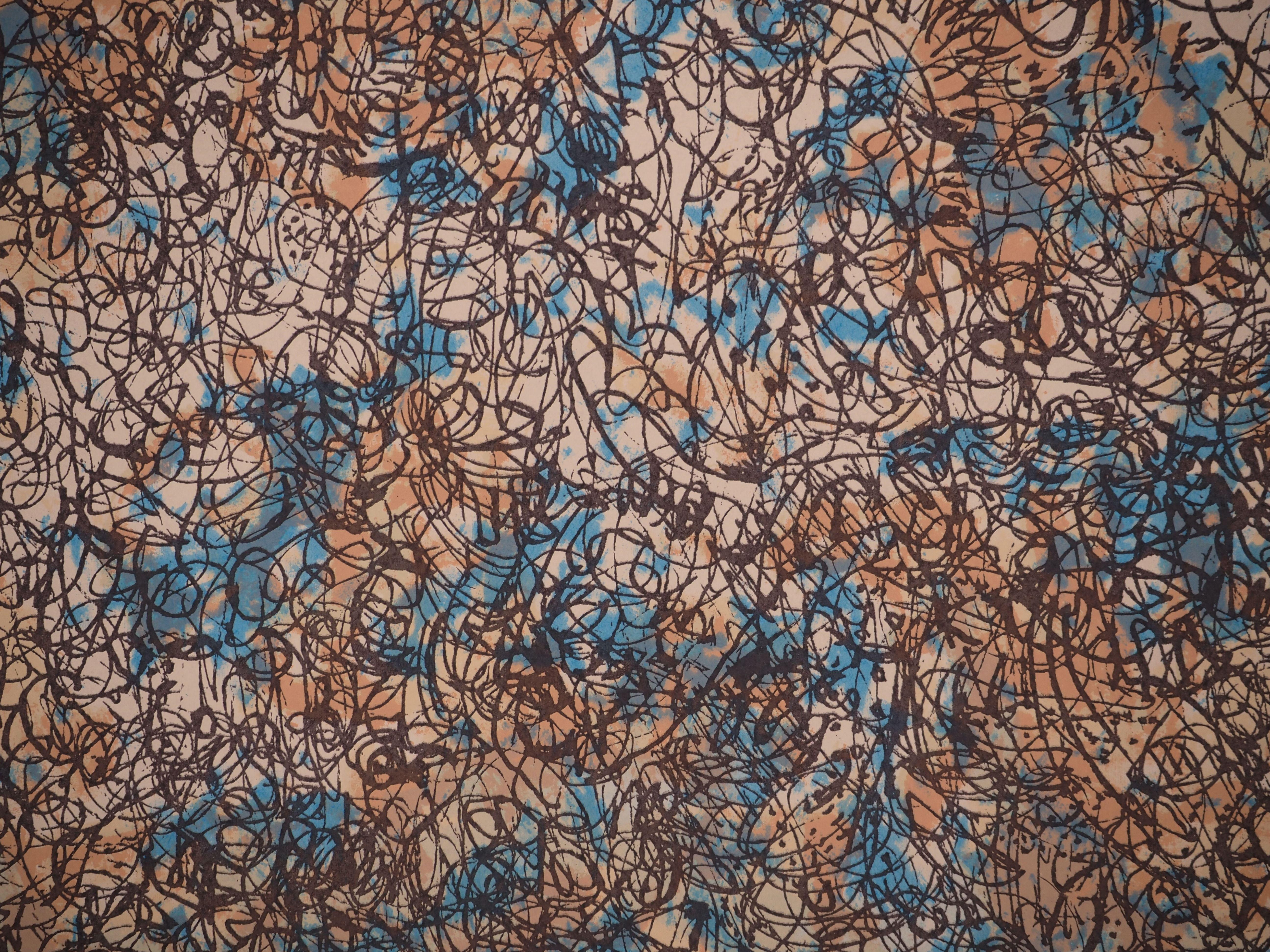 Mark TOBEY (1890-1976)
Spring Garden, 1976

Original color screenprint
Signed with the artist's stamp
Numbered / 77 copies
On Auvergne vellum 64.5 x 50.5 cm

INFORMATION: Authenticated by the printer's dry stamp and countersigned on the back by the