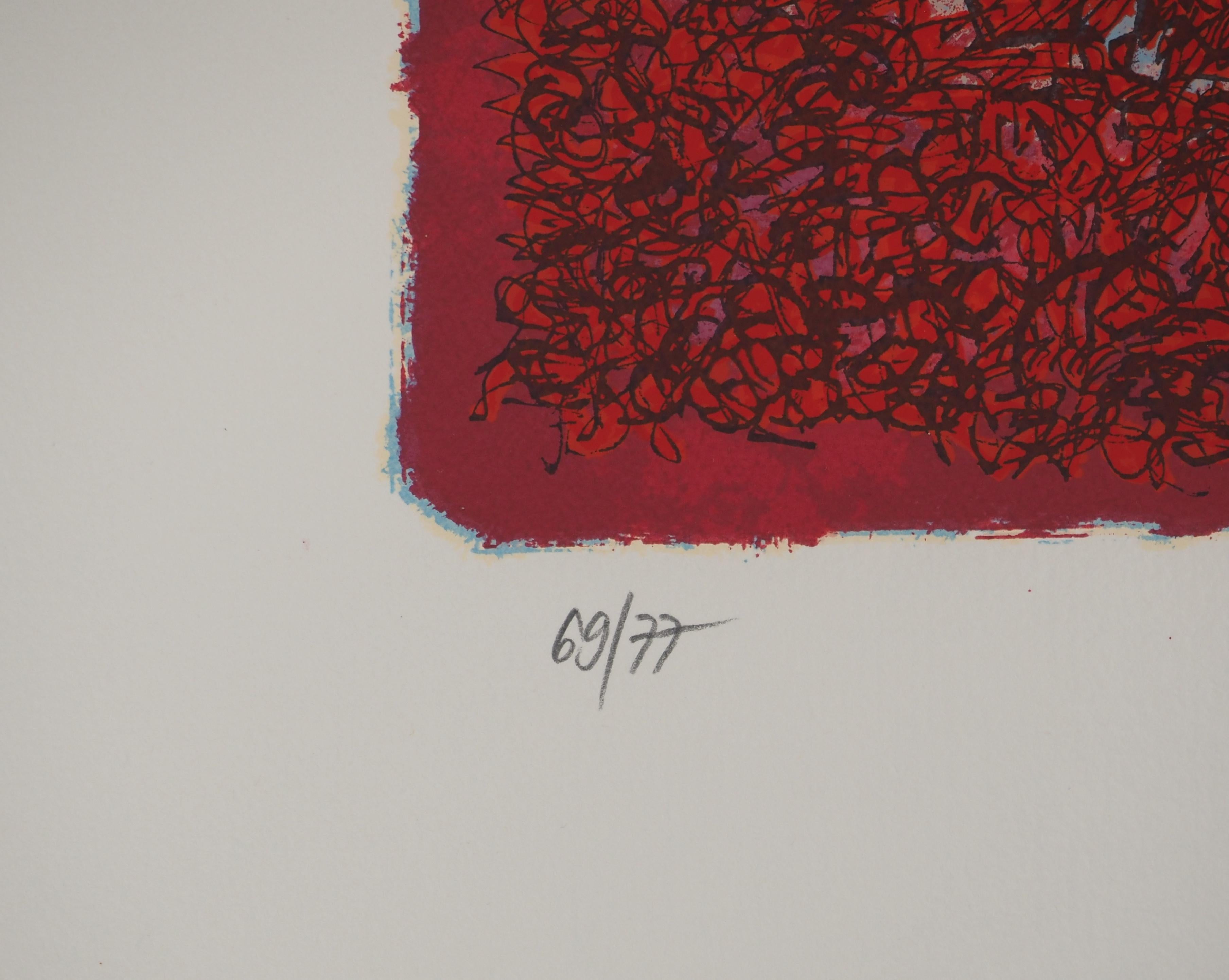 Mark TOBEY : Burning Devouring Love, Original signed screenprint For Sale 1