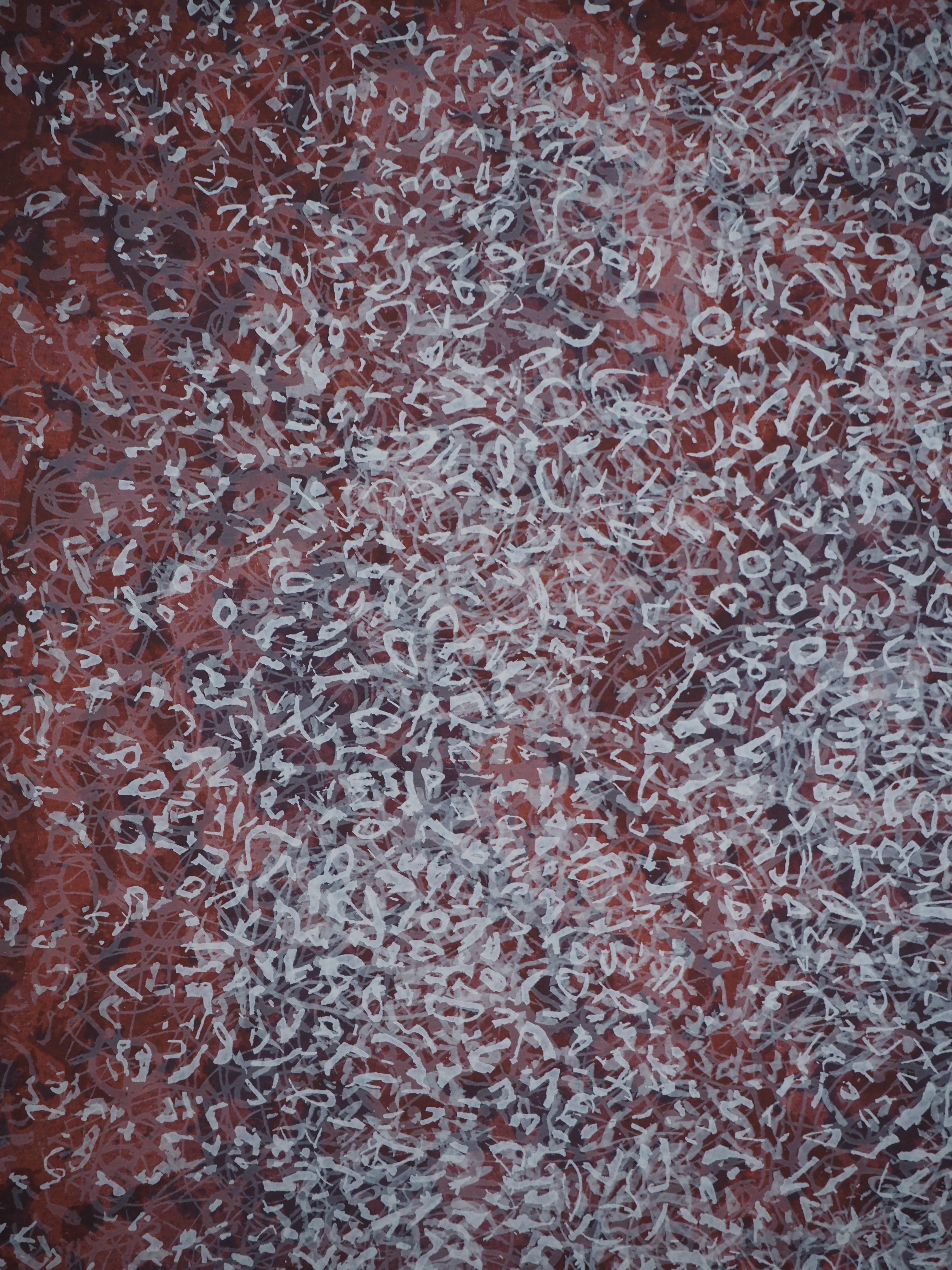Mark TOBEY : Light Choreography, Original signed screenprint - Gray Abstract Print by Mark Tobey