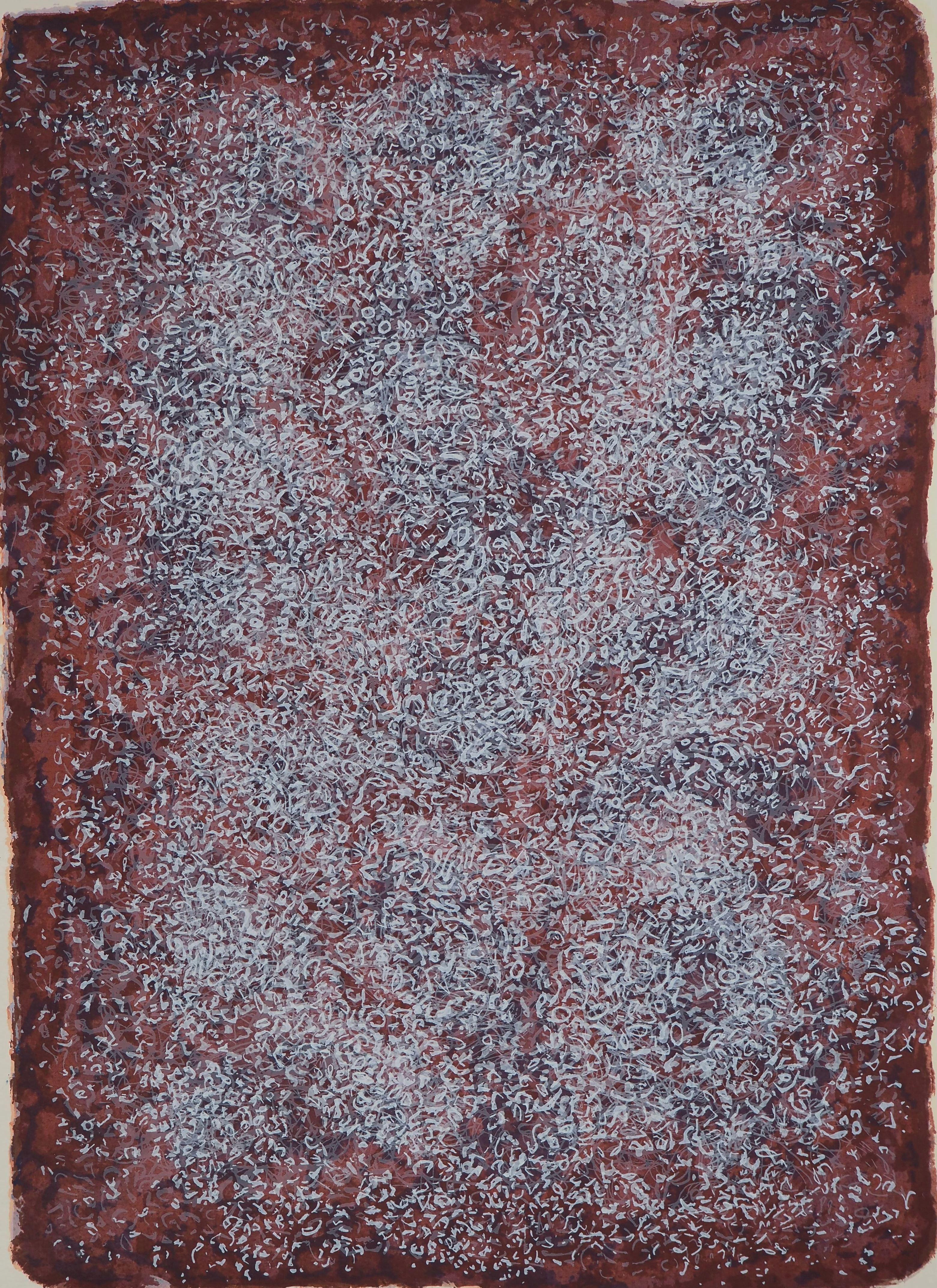 Mark TOBEY (1890-1976)
Light Choreography, 1976

Original color screenprint
Signed with the artist's stamp
Numbered / 77 copies
On Auvergne vellum 64.5 x 50.5 cm

INFORMATION: Authenticated by the printer's dry stamp and countersigned on the back by