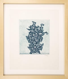 Original etching "Liberation" by Mark Tobey, 1973