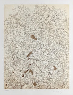 Psaltery, 2nd Form, Abstract Etching by Mark Tobey