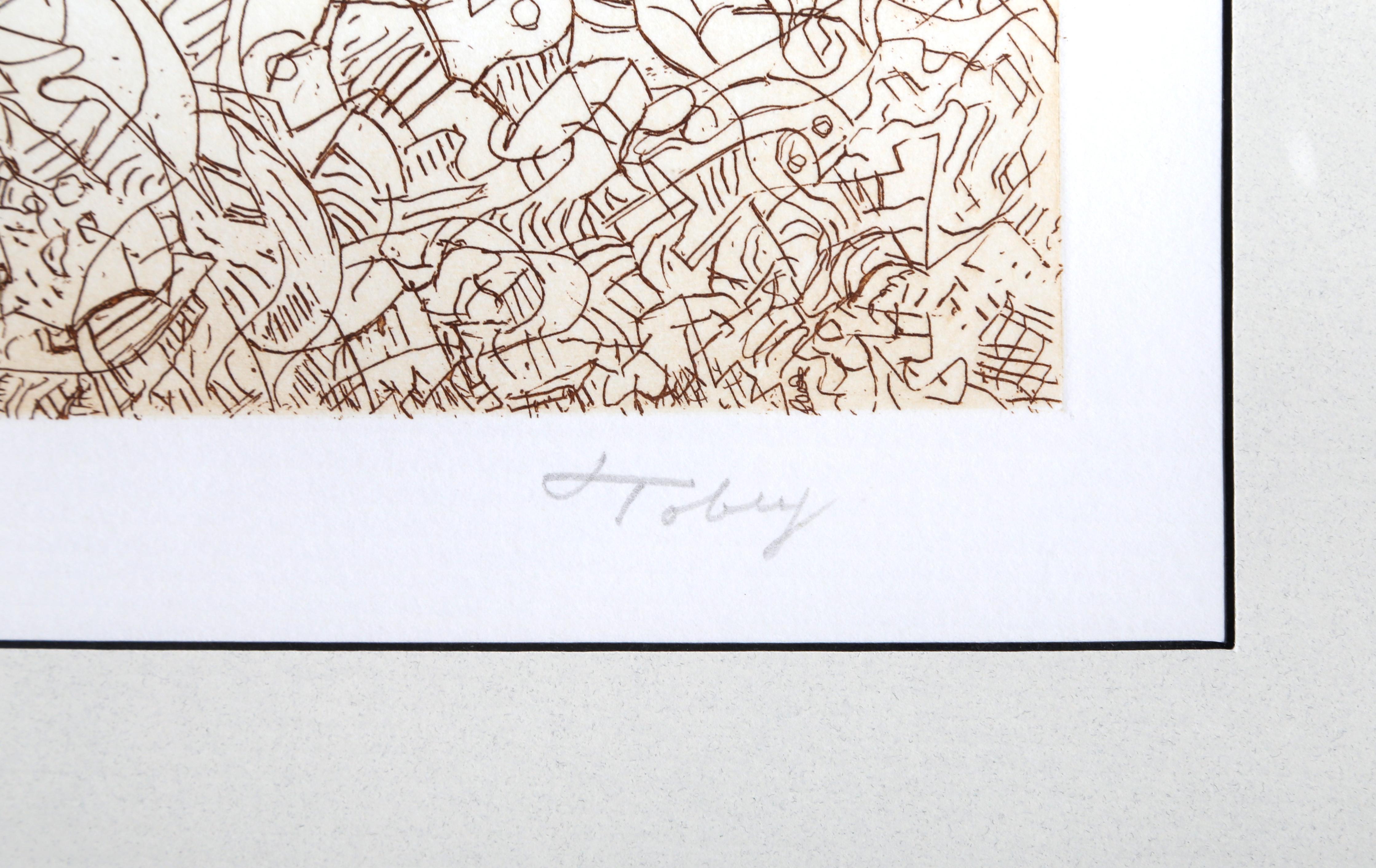 Psaltery, 2nd Form, Abstract Etching by Mark Tobey For Sale 2
