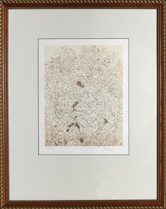 Psaltery, 2nd Form, Abstract Etching by Mark Tobey