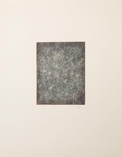 Subtle Souvenir, Abstract Expressionist Etching by Mark Tobey