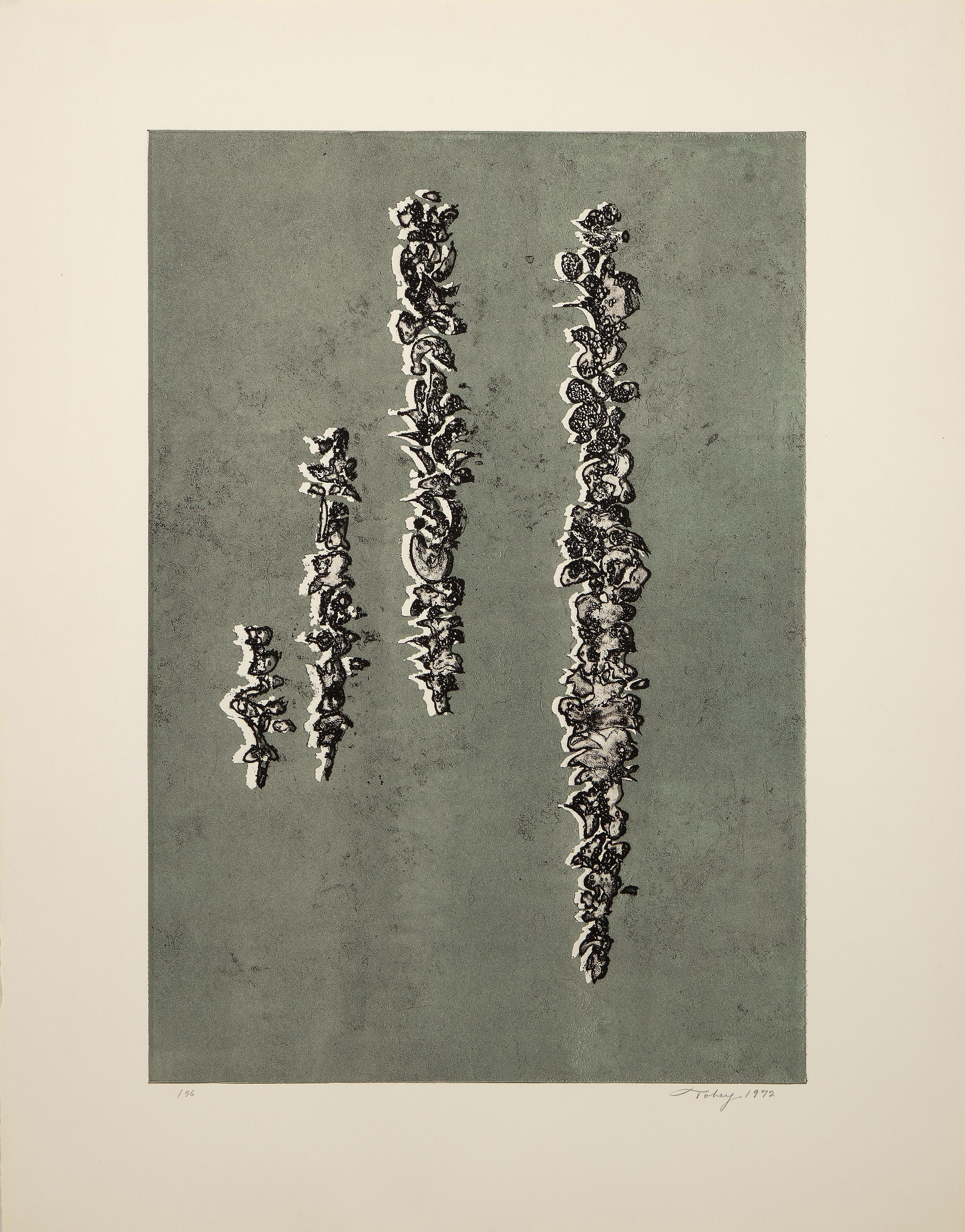 They've Come Back I, Abstract Expressionist Screenprint by Mark Tobey For Sale 3