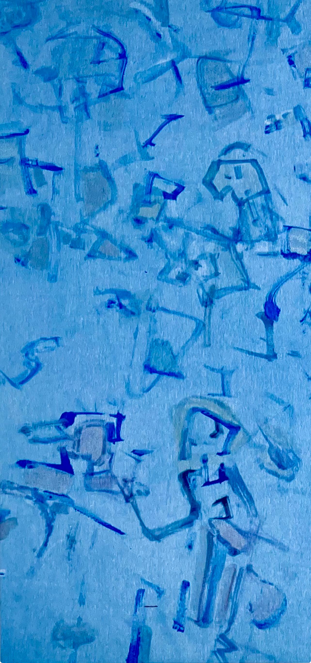 Tobey, Composition en bleu-gris, Mark Tobey: Peintres d'aujourd'hui (after) For Sale 1