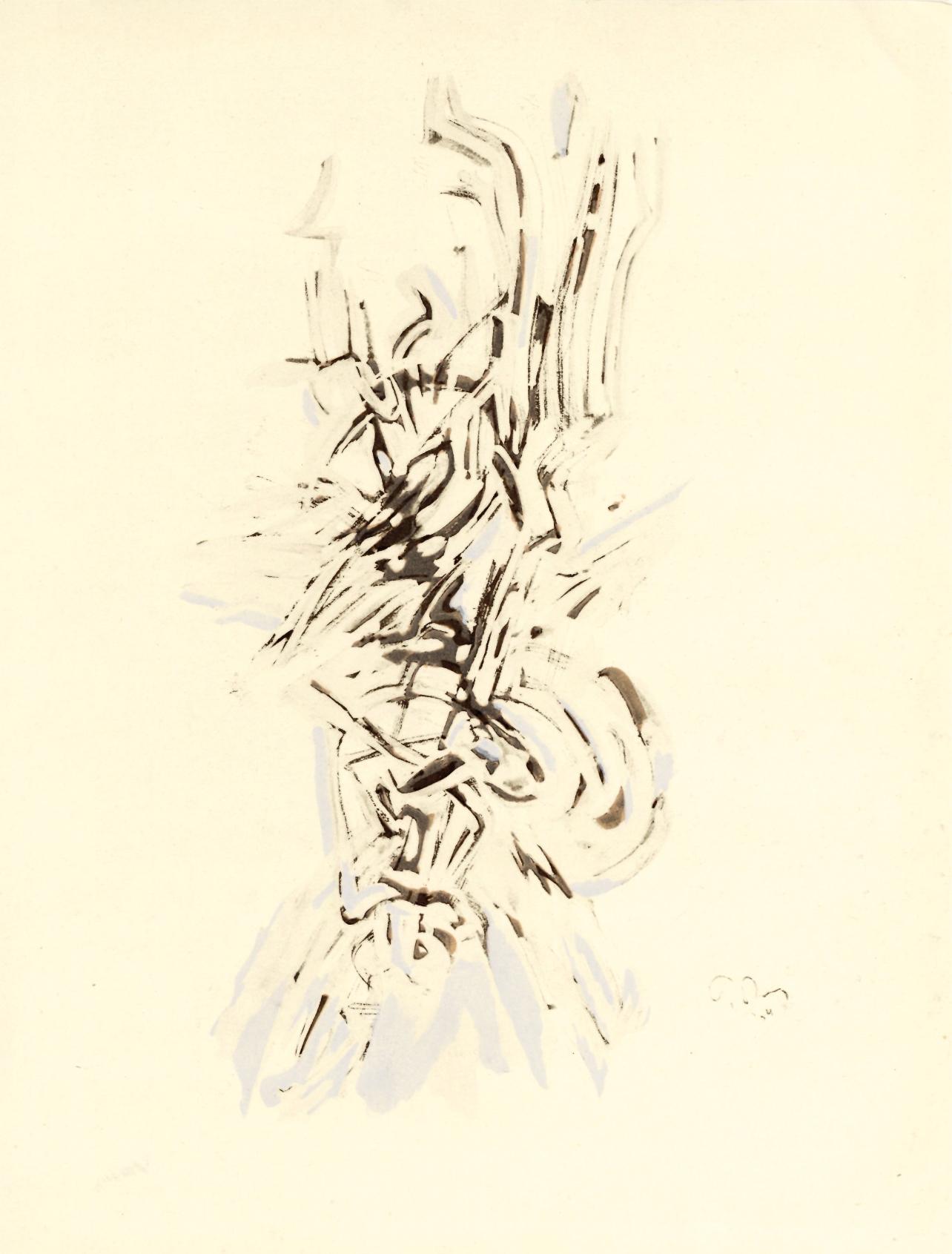 Mark Tobey Figurative Print – Tobey, Komposition, XXe Siècle (nach)