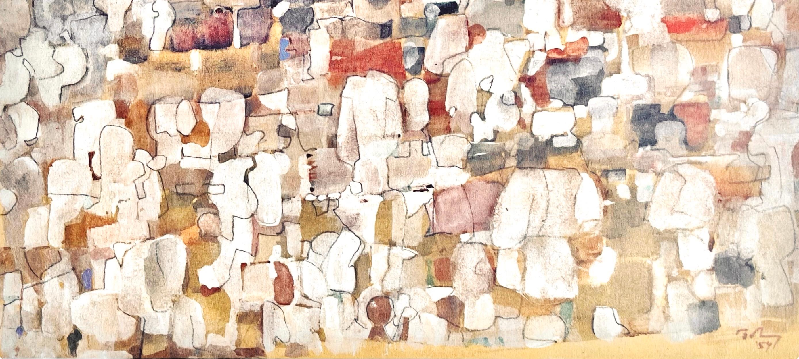 Tobey, Composition (Mme T.), Mark Tobey, Peintres d'aujourd'hui (after) For Sale 3