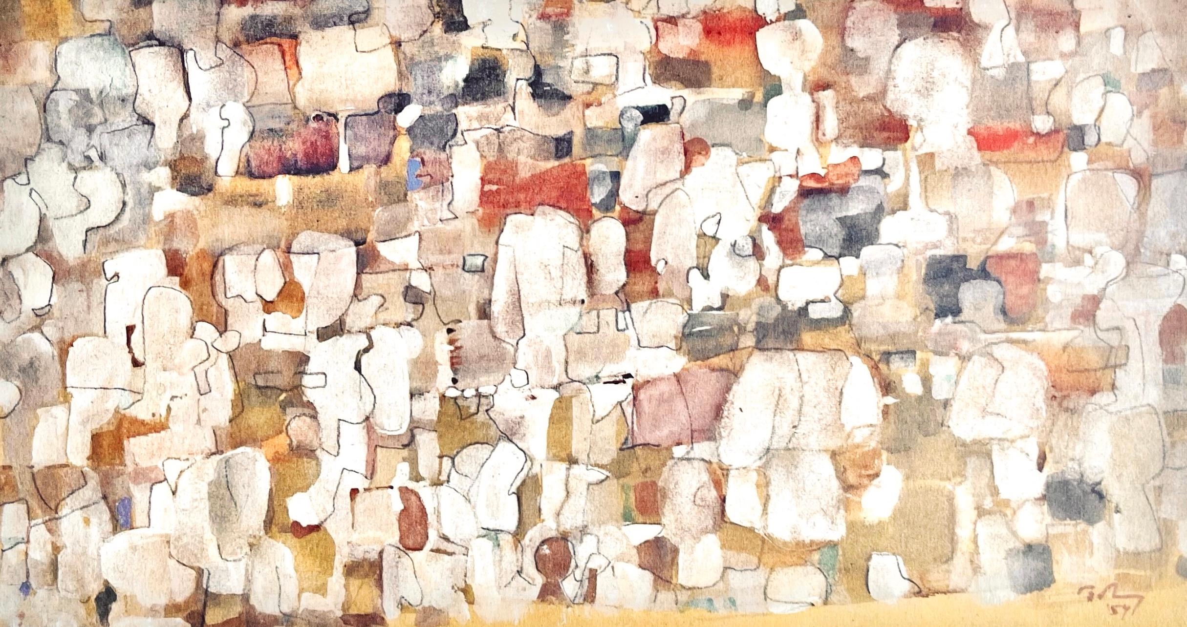 Tobey, Composition (Mme T.), Mark Tobey, Peintres d'aujourd'hui (after)
