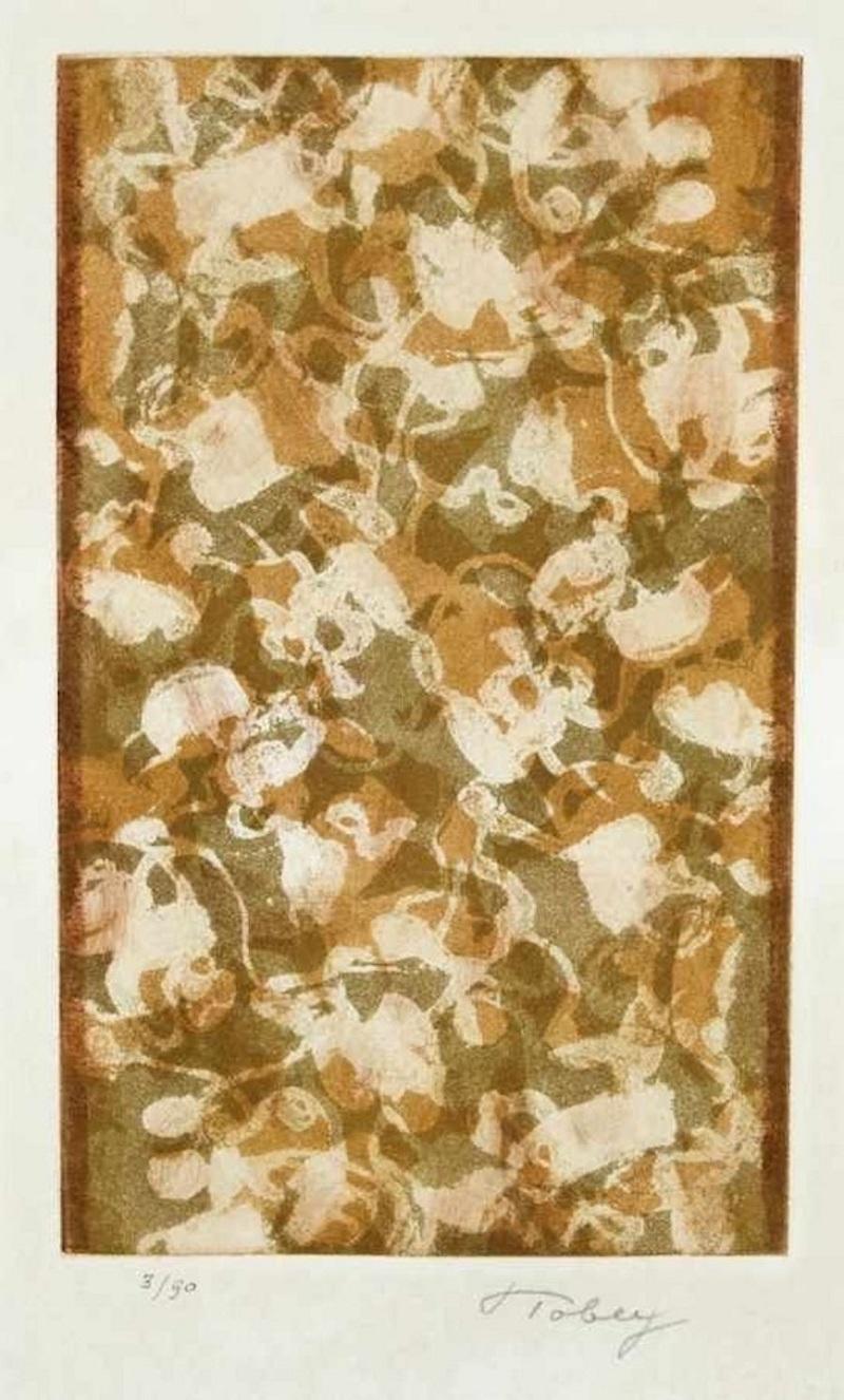 Golden Days - Original Etching and Aquatint by Mark Tobey - 1974 1
