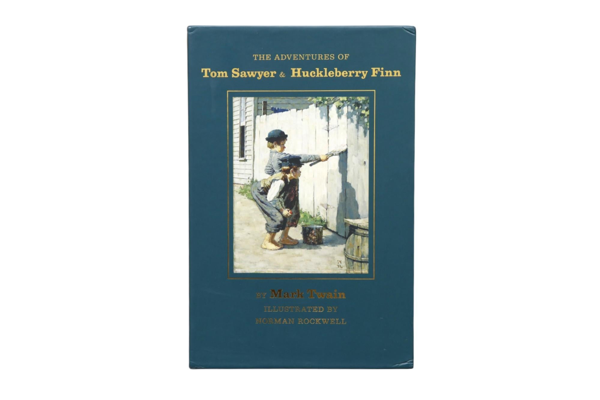 Mark Twain Boxed Set of Two Books In Good Condition For Sale In Bradenton, FL