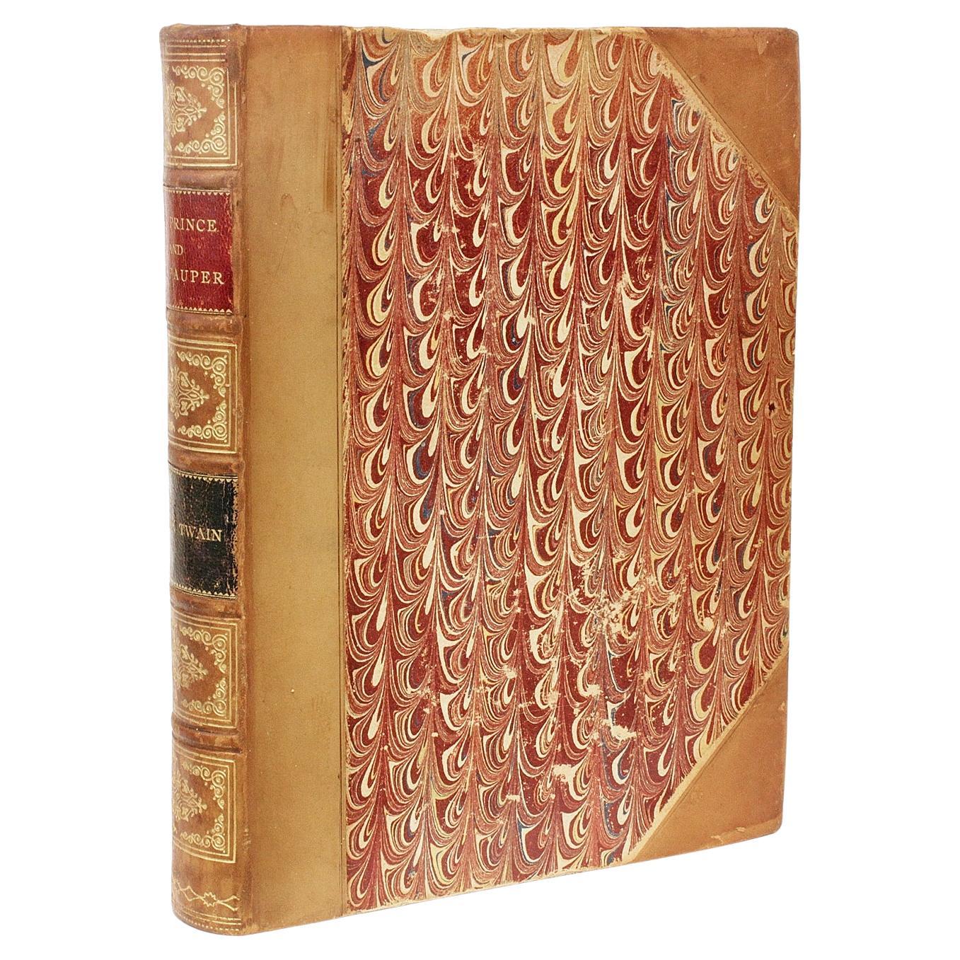 Marquer TWAIN. The Prince and the Pauper. Première ÉDITION DE SÉCONDE DÉCLARATION - 1882
