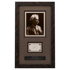 Mark Twain Twice-Signed Card