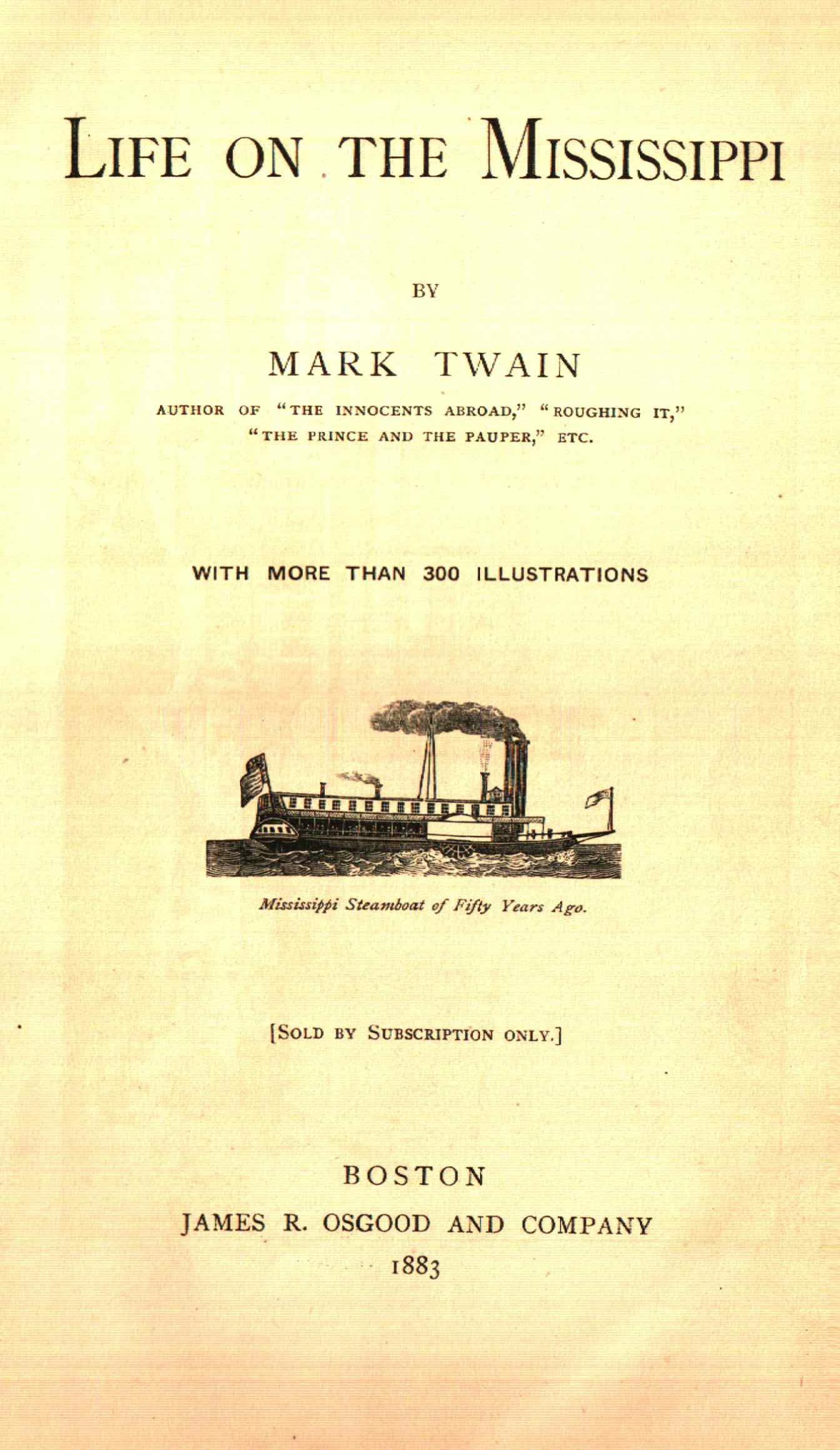 Mark Twains Leben am Mississippi, 1883 im Zustand „Relativ gut“ im Angebot in Suwanee, GA