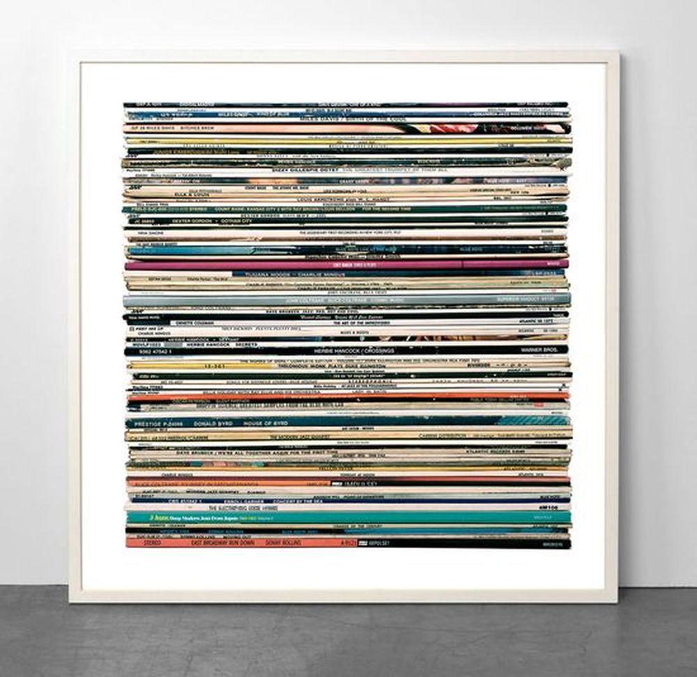 Mark Vessey Color Photograph - Collection of Jazz Records/ Colorful Photograph of Records 