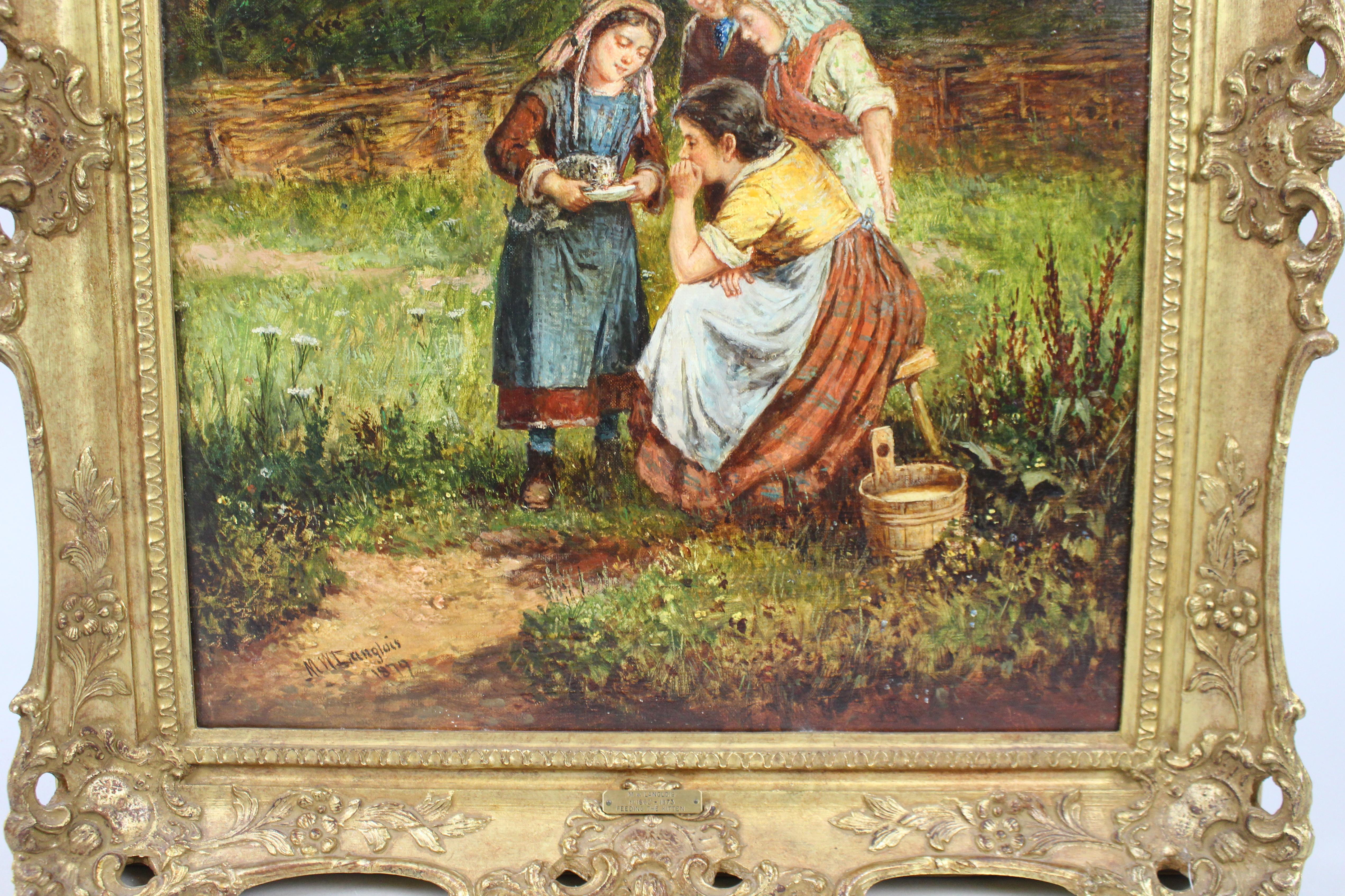 Mark William Langlois (British, 1848–1924) Oil on Canvas (19. Jahrhundert) im Angebot