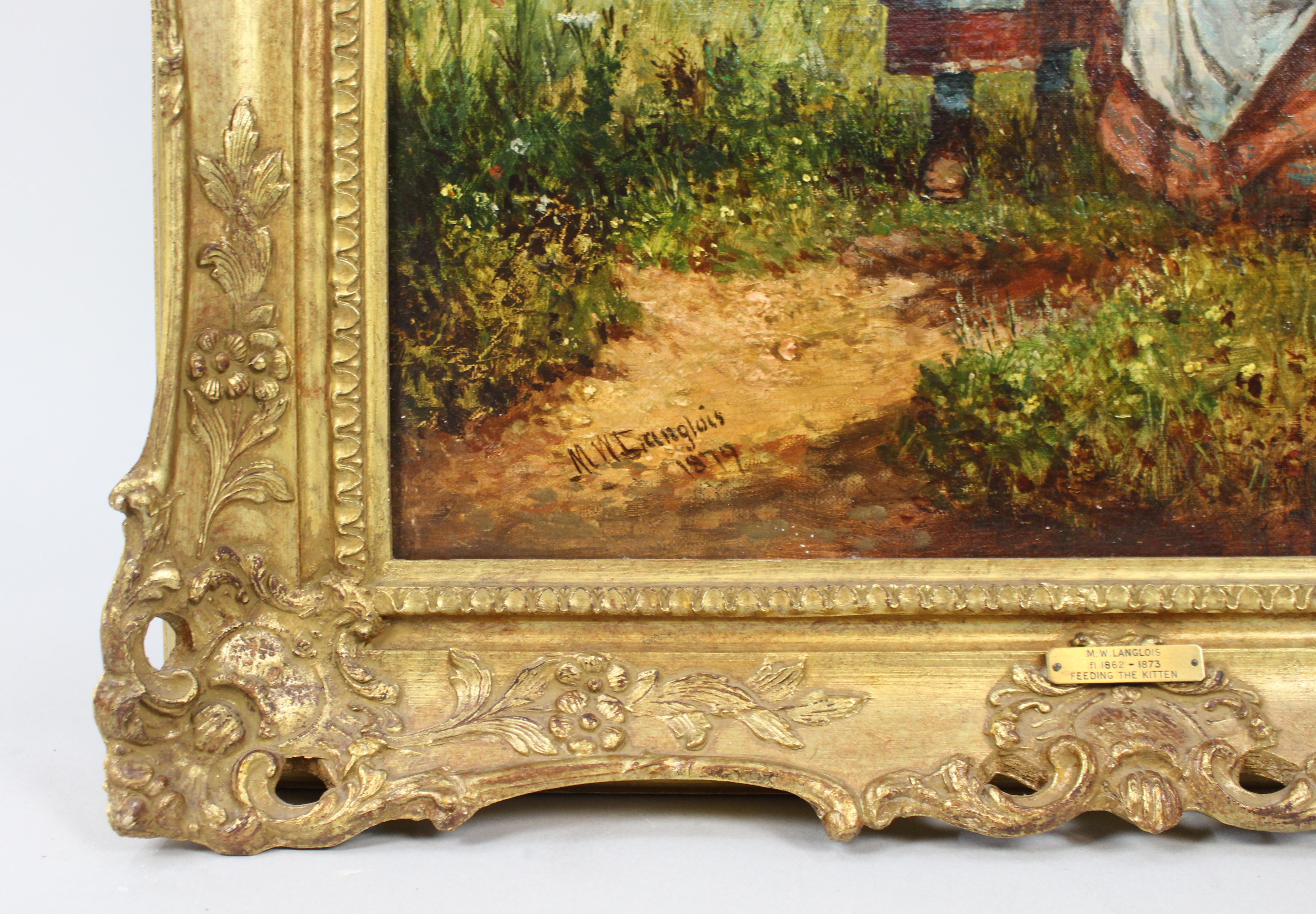 Mark William Langlois (British, 1848–1924) Oil on Canvas (Leinwand) im Angebot