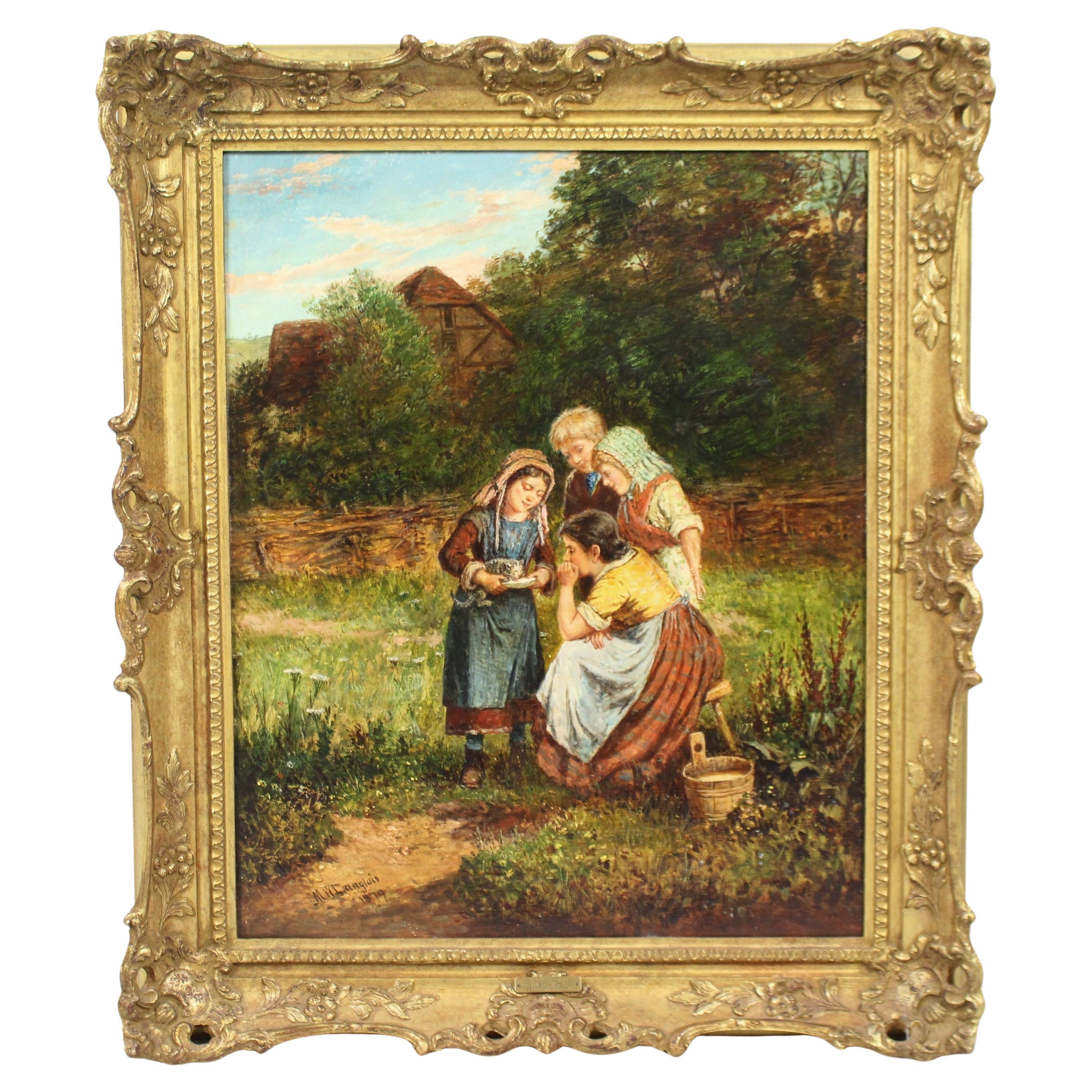 Mark William Langlois (British, 1848–1924) Oil on Canvas