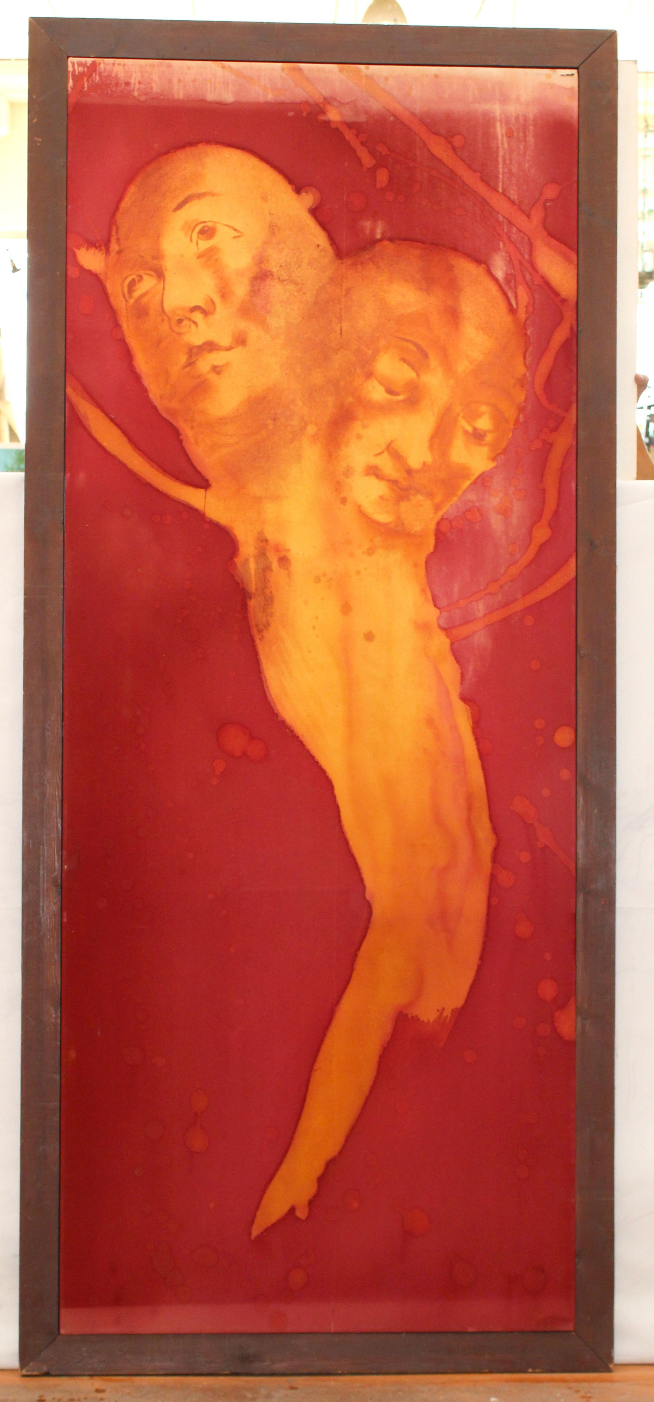 Sibila III y IV - Óleo sobre tela - Año 1990 - Painting de Mark Wilson