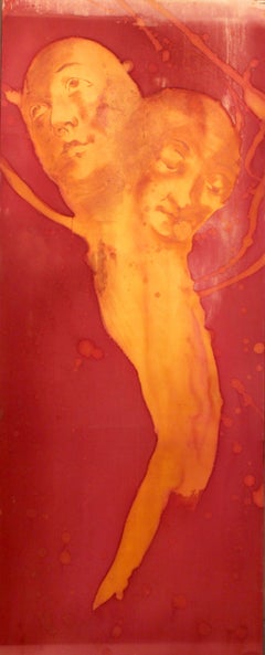 Vintage Sibila III y IV - Óleo sobre tela - Año 1990