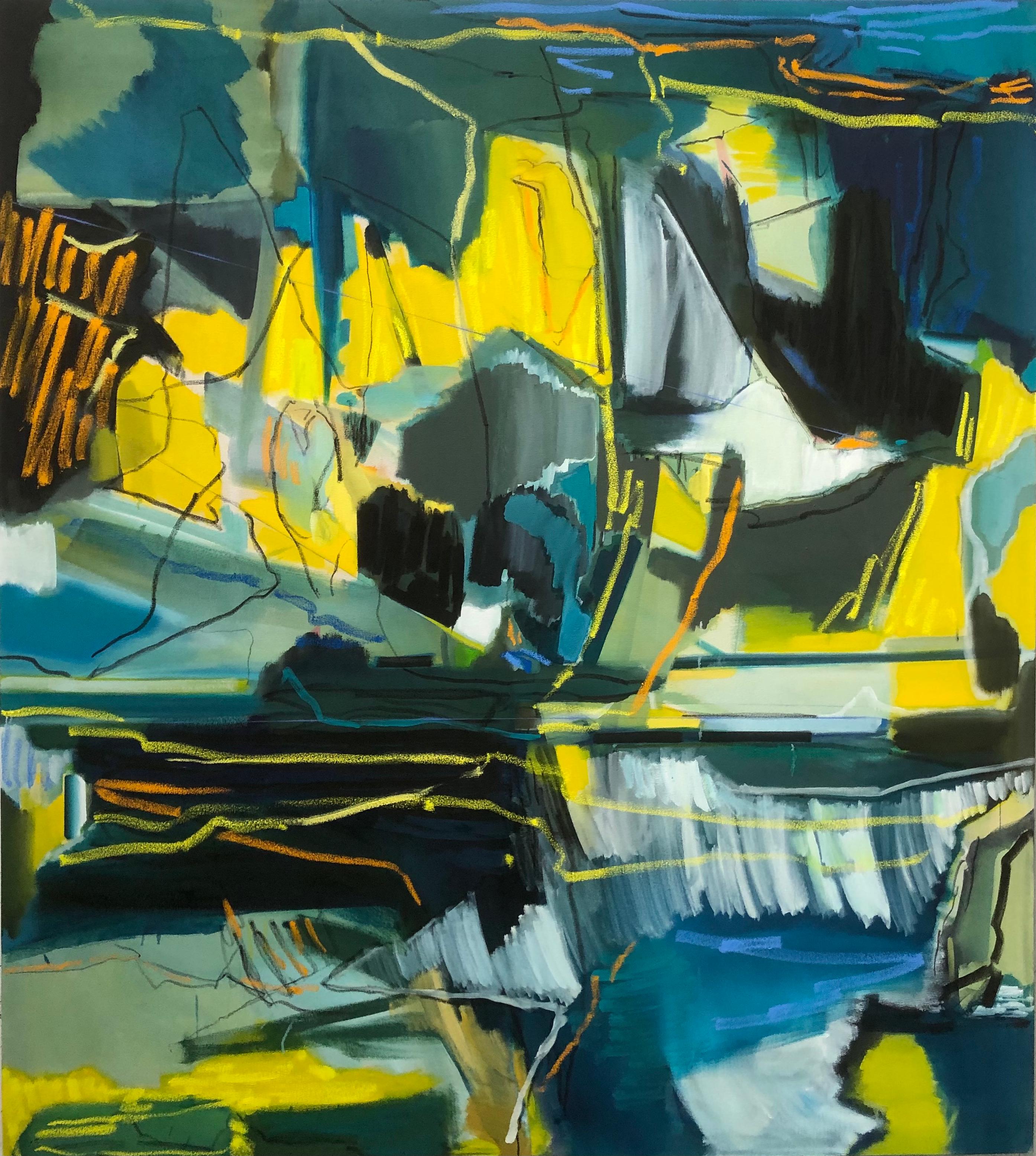 Mark Wright Abstract Painting - Erosion, 2021, 180 x 160 cm