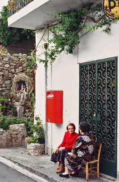 20th Century Color Photography Mark York Old Women Amalfi Coast Italy Print