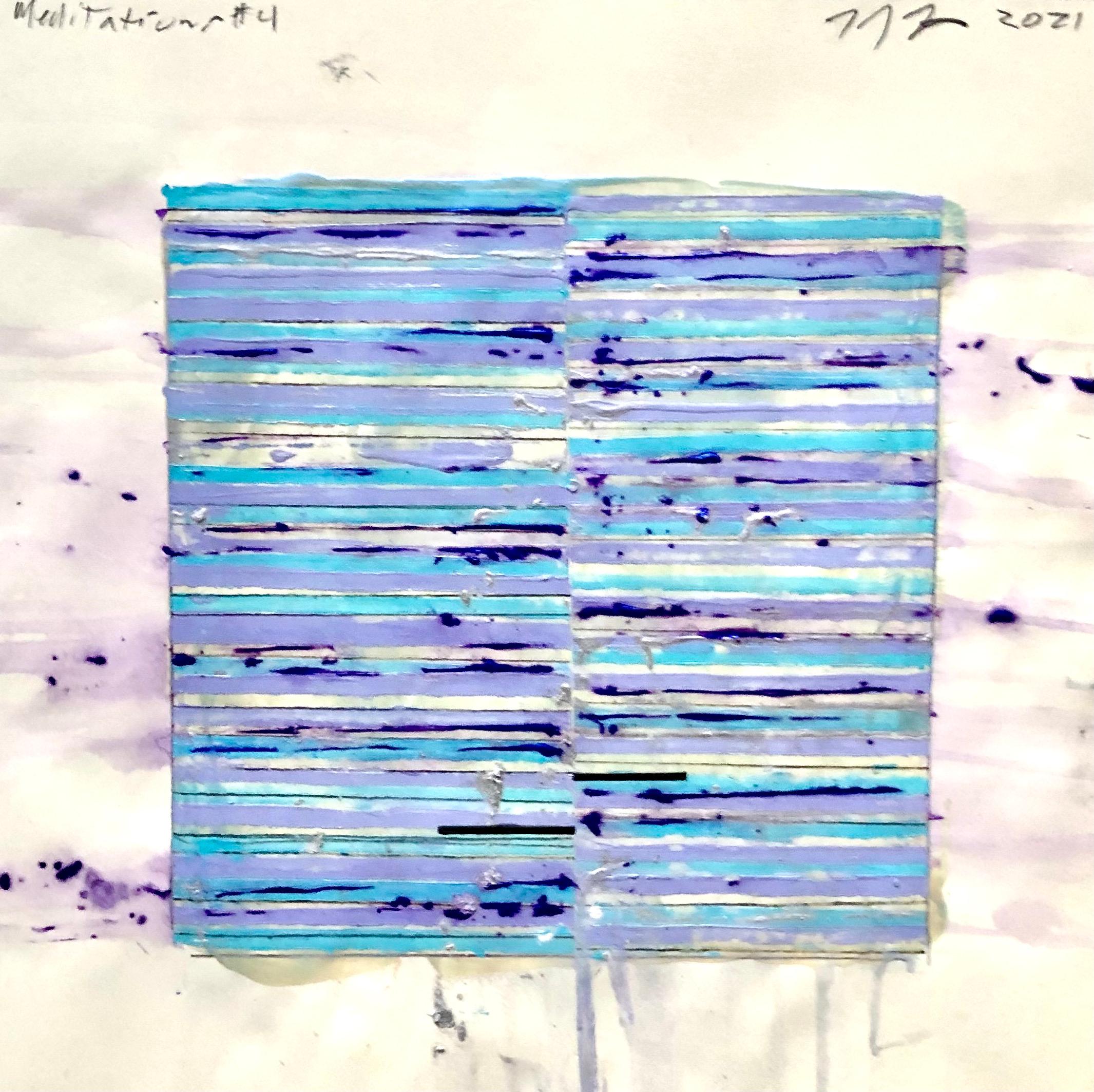 Mark Zimmermann Abstract Painting - Meditations #4
