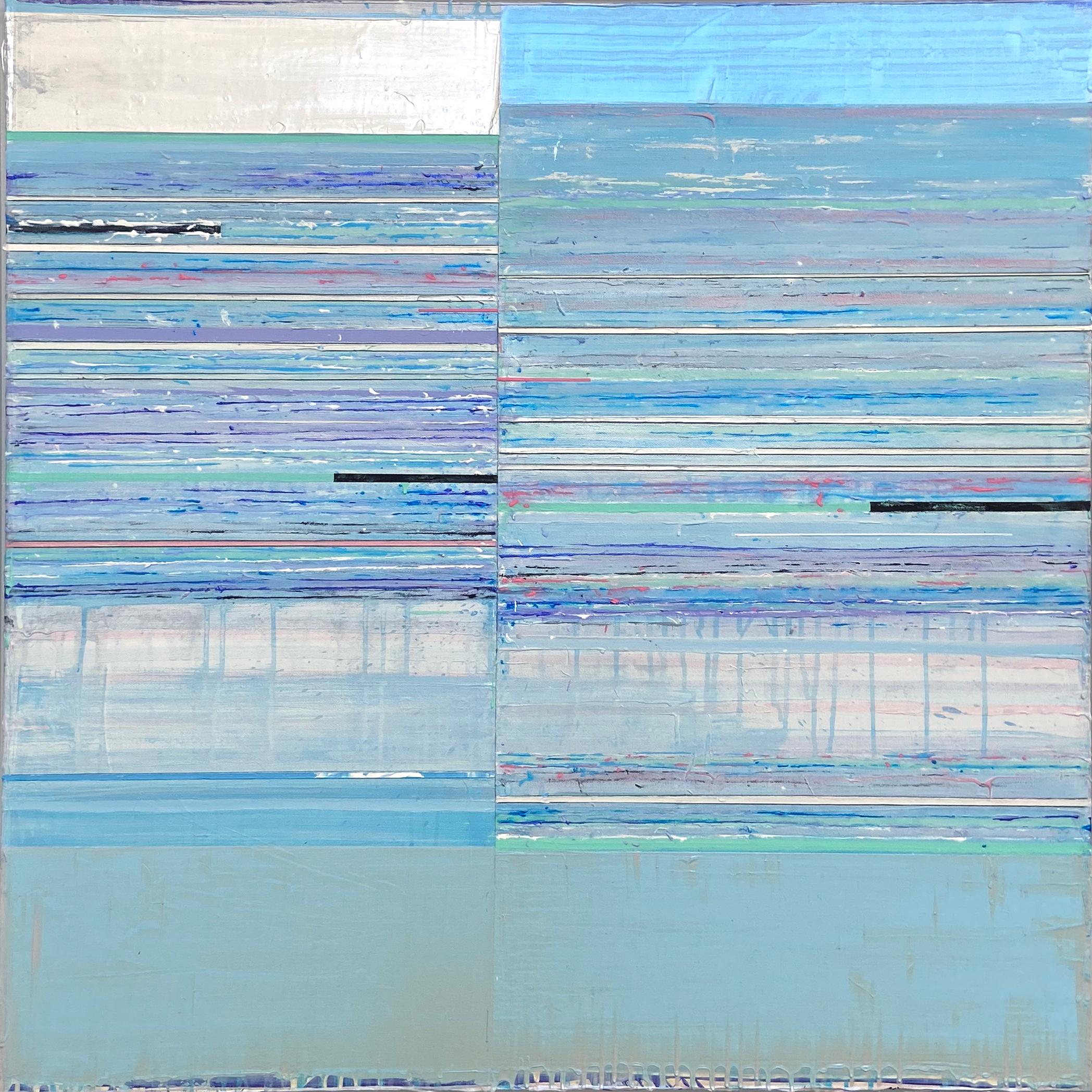 Abstract Painting Mark Zimmermann - Le vent, la mer et la pierre