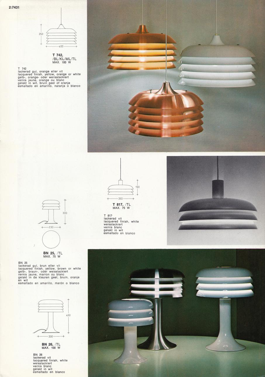 Markaryd Hans-Agne Jakobsson T-742 Pendant Light, 1970s, Sweden 5