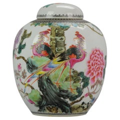 Pot vase ProC marqué avec calligraphie Fenghuang, années 1960-70