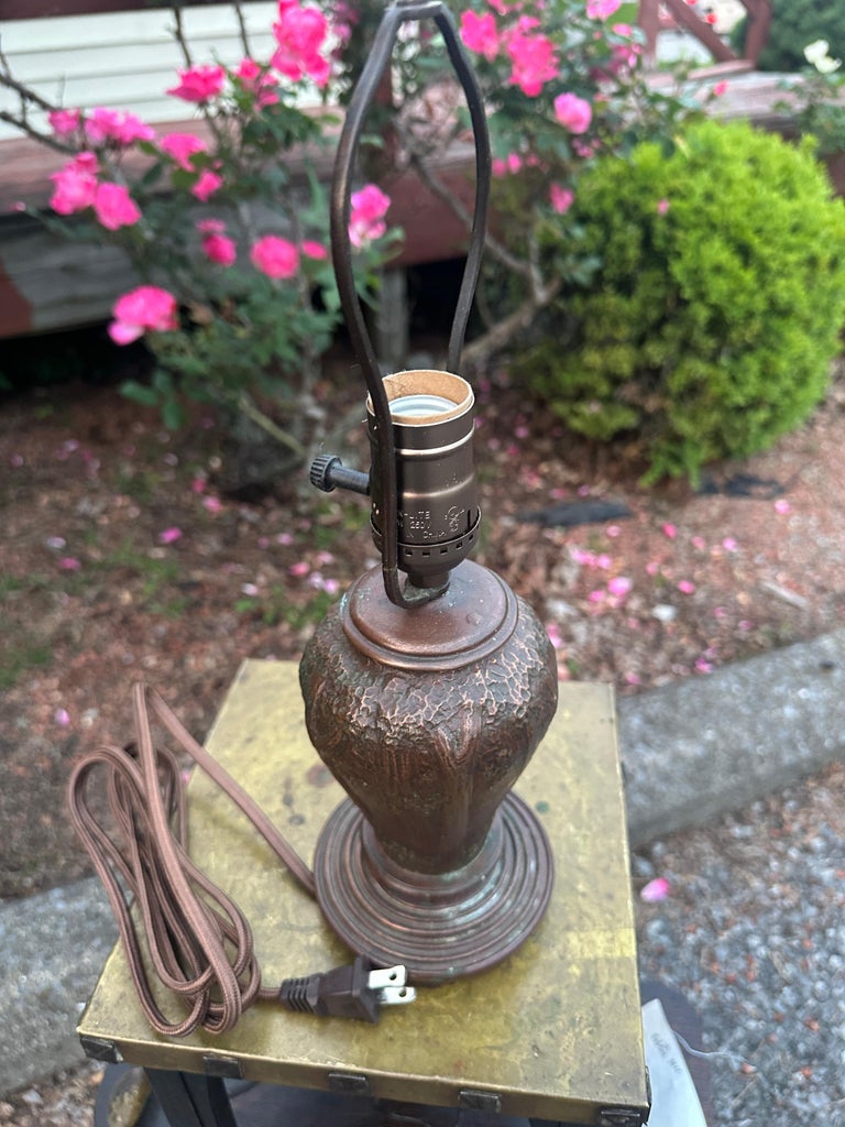 Marked Handel Table Lamp Base- W7857 For Sale at 1stDibs