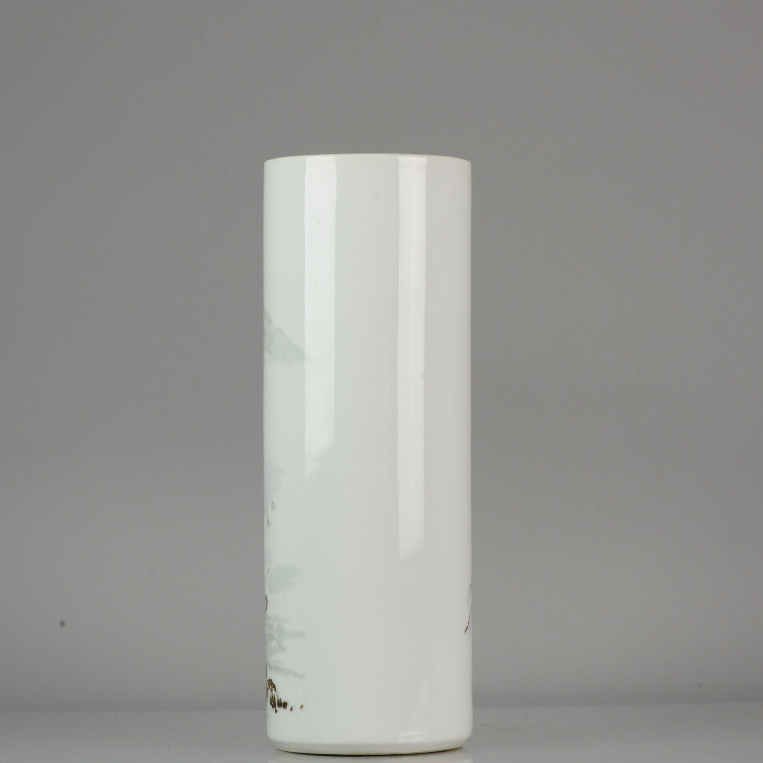 20th Century Marked On Base Chinese porcelain 20th century. ProC Vase Marked Undergla For Sale
