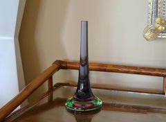 Marked Vetreria Artistica Oball Murano Art Glass Multi-Color Paperweight Italy