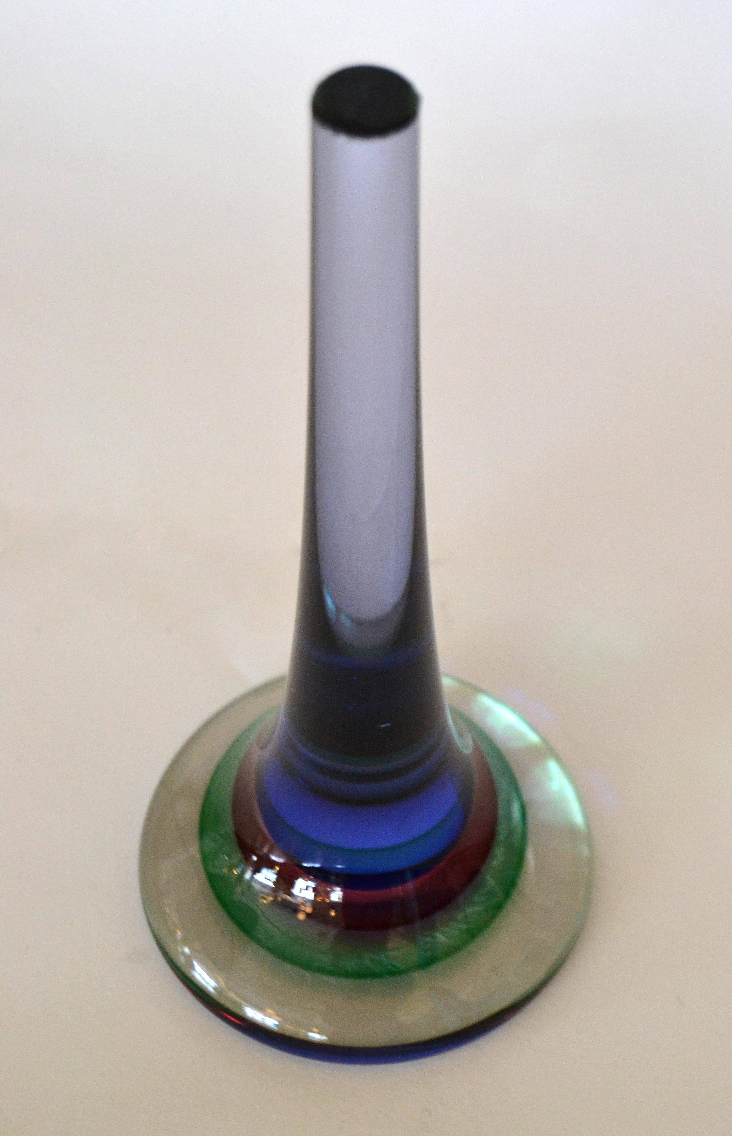 Fatto a mano Vetreria Artistica Oball di Murano in vetro artistico multicolore con marchio Vetreria Artistica Oball, fermacarte Italia in vendita