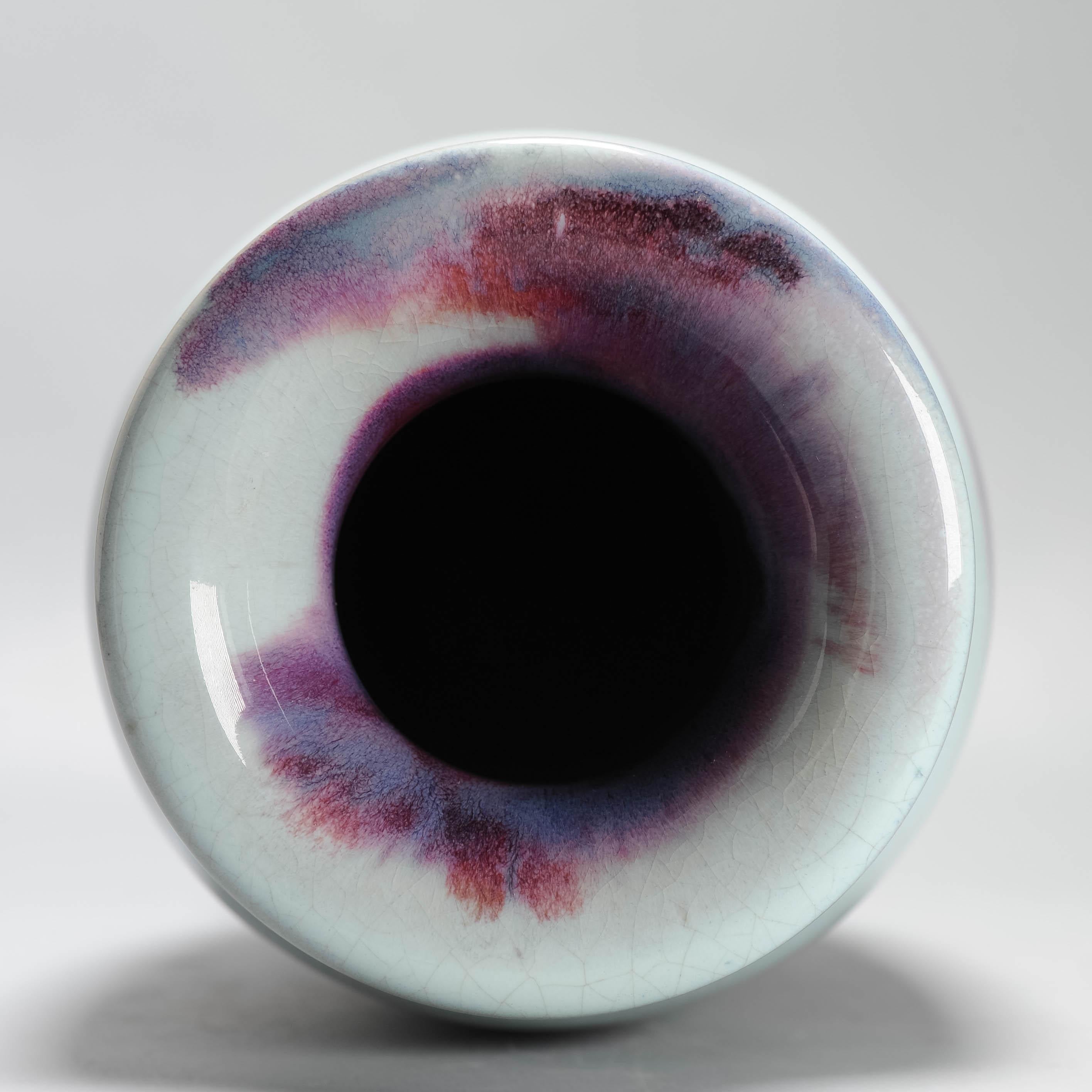 Vaso PROC in porcellana cinese d'epoca con marchio Paesaggio sottosmalto in vendita 7