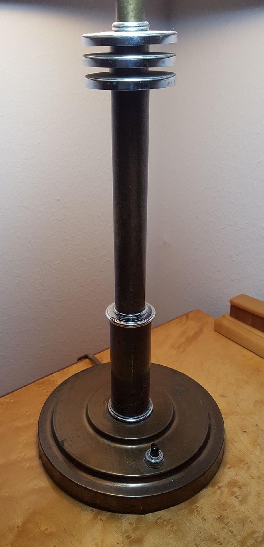 Markel Machine Age Table Lamp, Buffalo New York For Sale 2