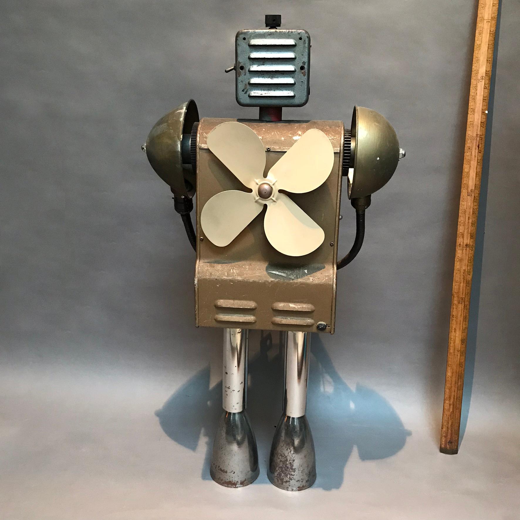 American Markel Robot Sculpture by Bennett Robot Works For Sale