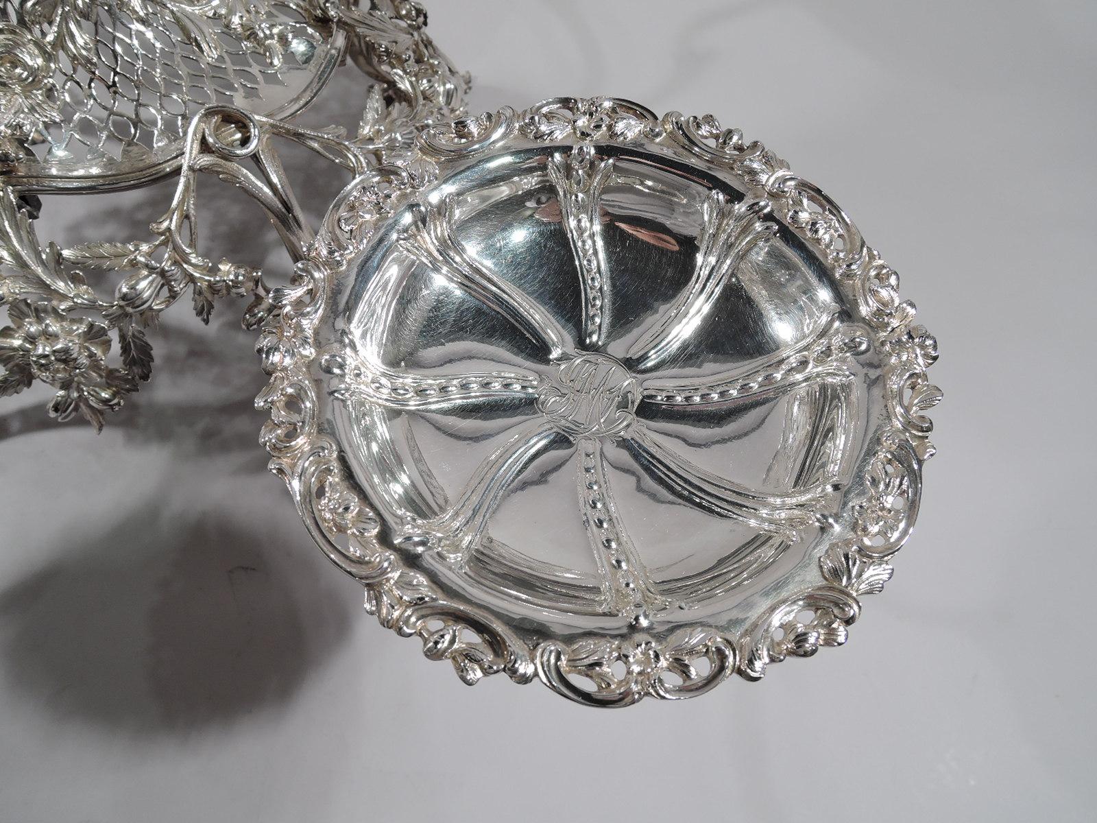 Sterling Silver Market-Fresh English Georgian Rococo Epergne by Thomas Pitts, 1766