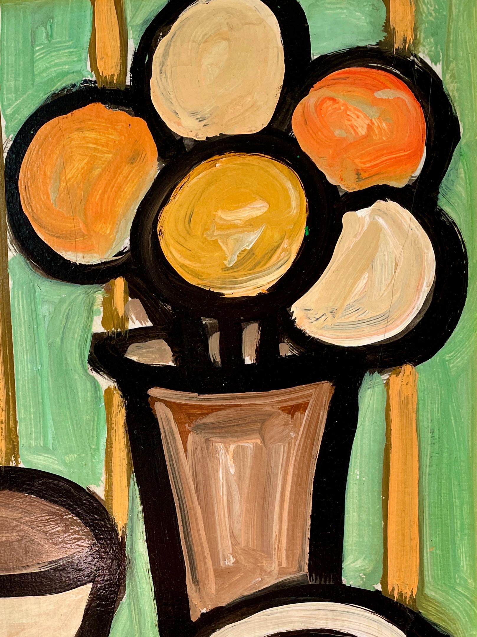 Title - Jug of Flowers with Vase - Painting by Markey Robinson