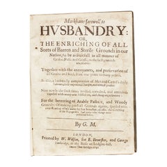MARKHAM, Gervase. Markhams Farewell to Husbandry. 1656 - SIXTH EDITION