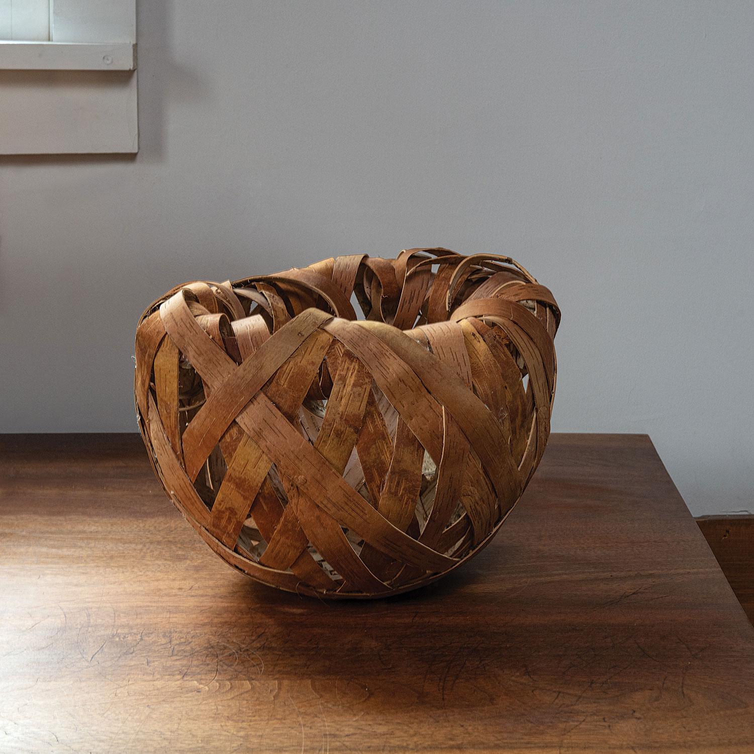 Birch Sculpture V, basket sculpture by Markku Kosonen 1