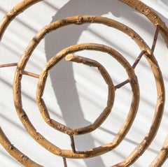 Spiral III, Willow Wall Sculpture by Finnish Artist, Markku Kosonen