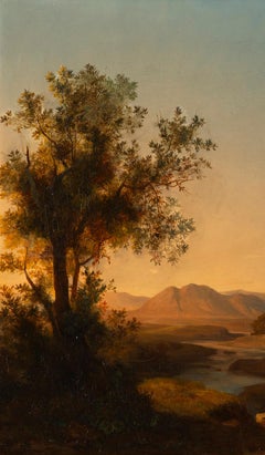 Markó, András (1824-1895): Romantic Landscape With Figures (1852)