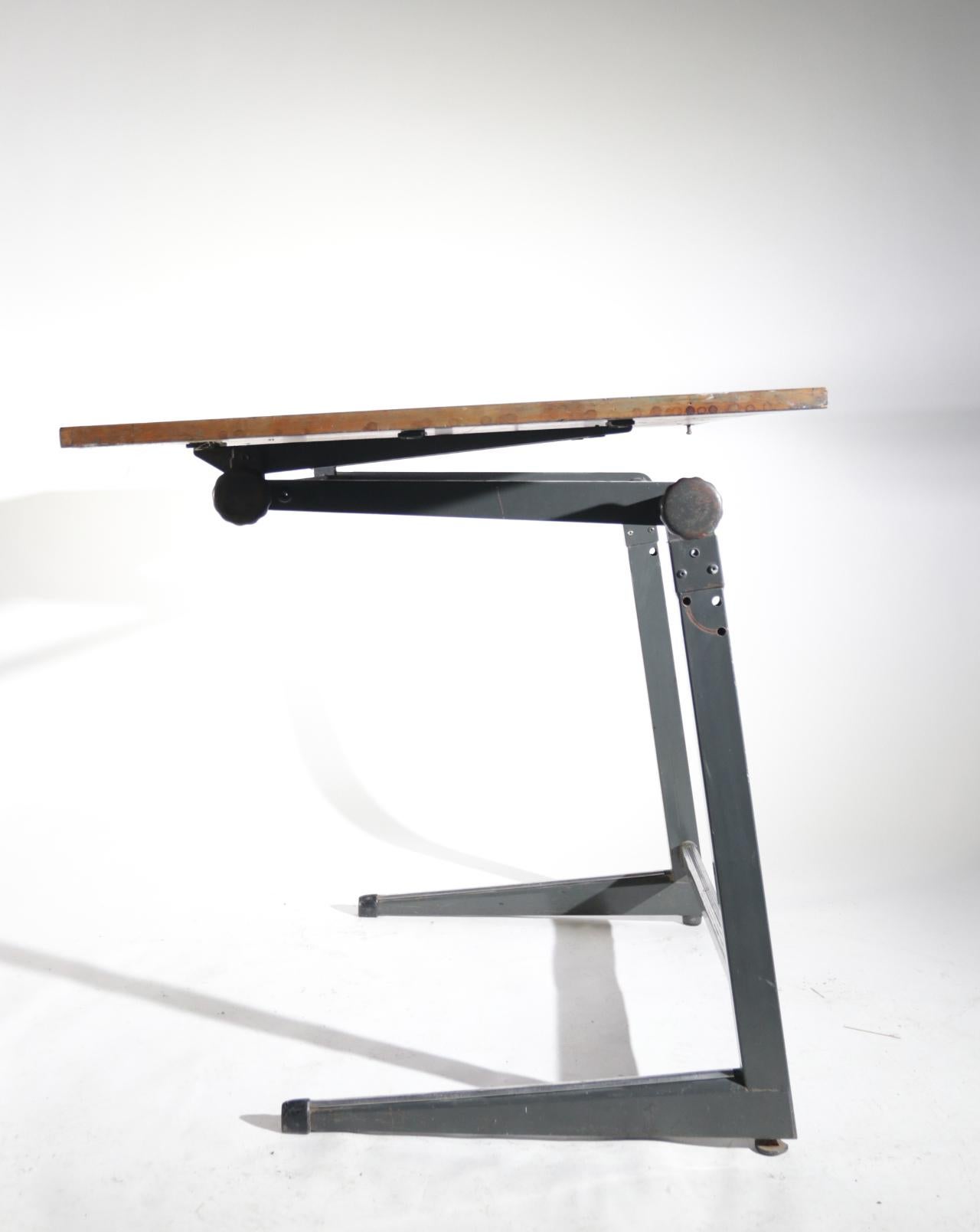 Marko Architect Drafting Table Dutch Design, 1960 In Good Condition In Boven Leeuwen, NL