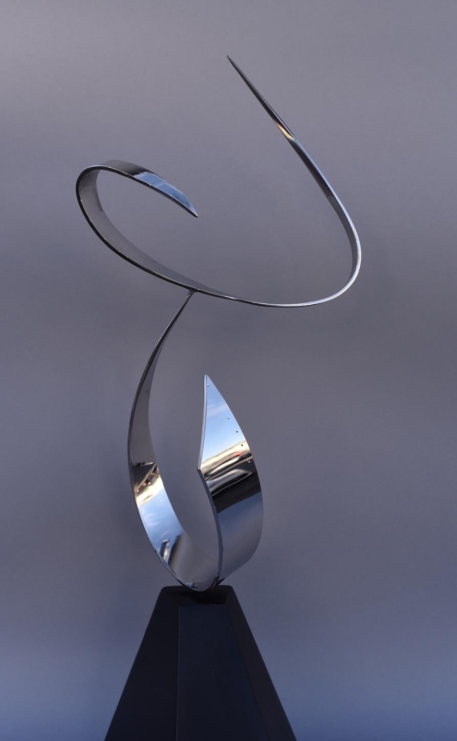'Aria', par Marko Kratohvil, sculpture en acier inoxydable en vente 3